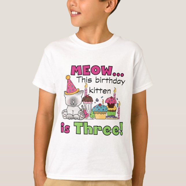 T-shirts e presentes do 3º Kitten (Frente)