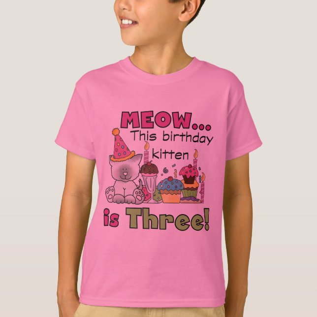 T-shirts e presentes do 3º Kitten (Frente)