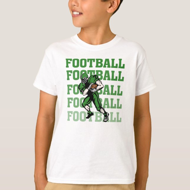 T-shirts e presentes do jogador de futebol verde (Frente)