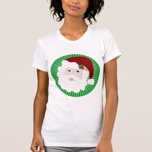 T-shirts e presentes do Pai Natal Tradicional (Frente)