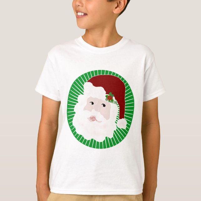 T-shirts e presentes do Pai Natal Tradicional (Frente)