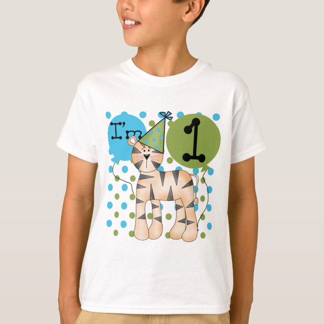 T-shirts e presentes primeiros aniversarios de Tig (Frente)