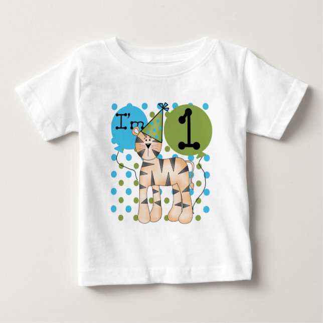 T-shirts e presentes primeiros aniversarios de Tig (Frente)