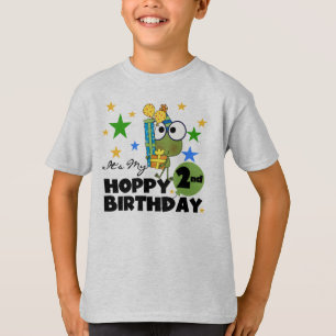T-shirts e presentes segundos aniversários de Sapo