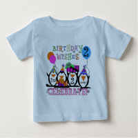 T-shirts e presentes segundos aniversários Pinguin