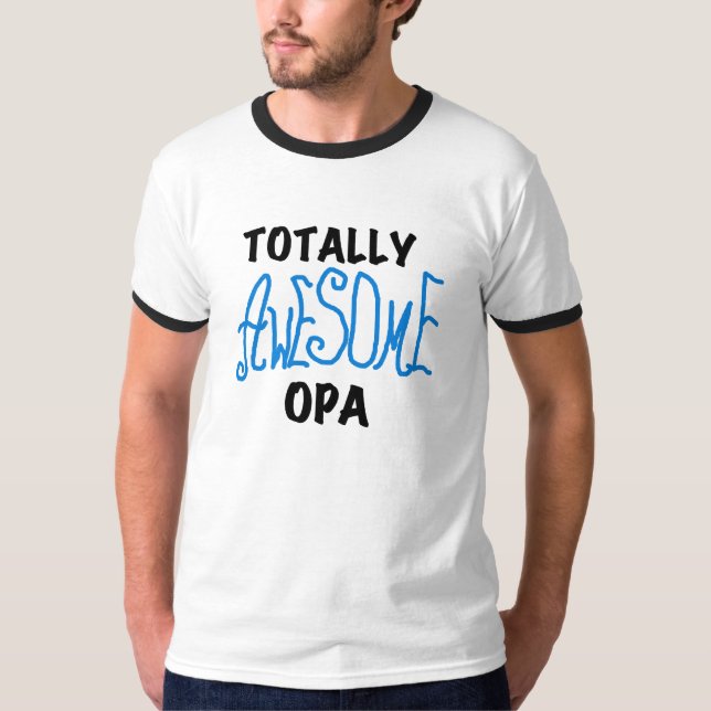 T-shirts e presentes, totalmente incríveis, azuis (Frente)