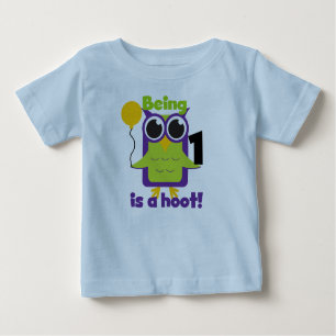 T-shirts e primeiros aniversarios de Hoot Owl