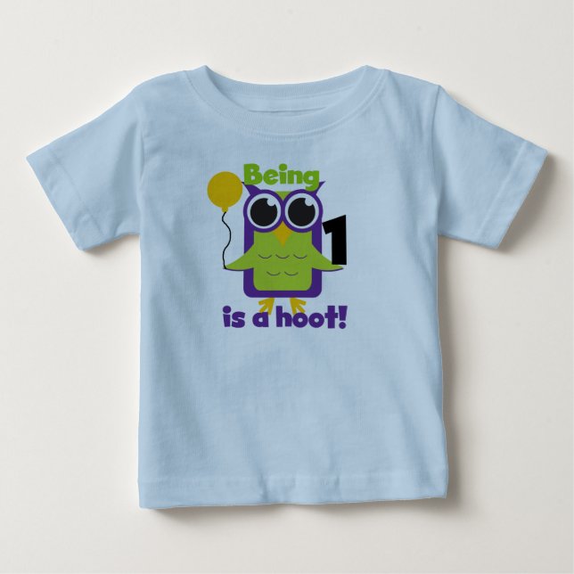 T-shirts e primeiros aniversarios de Hoot Owl (Frente)