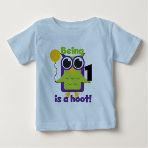 T-shirts e primeiros aniversarios de Hoot Owl