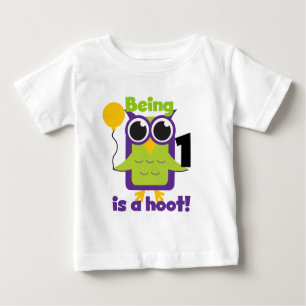 T-shirts e primeiros aniversarios de Hoot Owl
