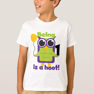 T-shirts e primeiros aniversarios de Hoot Owl