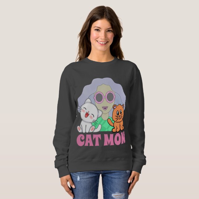 T-SHIRTS E SWEATSHIRTS DAS MULHERES DE ARTE MOM-CA (Frente Completa)