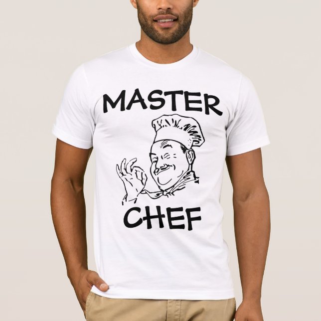 T-SHIRTS E SWEATSHIRTS DOS HOMENS DO CHEFE MESTRE (Frente)