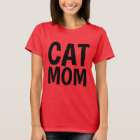 T-shirts e tampas de tanques cor-de-rosa MOM CAT