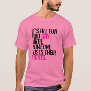 T-shirts É tudo divertido e gay até