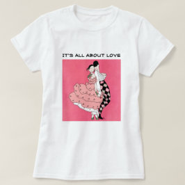 T-shirts É tudo sobre o "Love Art DecoValentine's Day Gift"