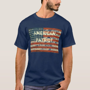 T-shirts E.U. Flag4, americano, patriota