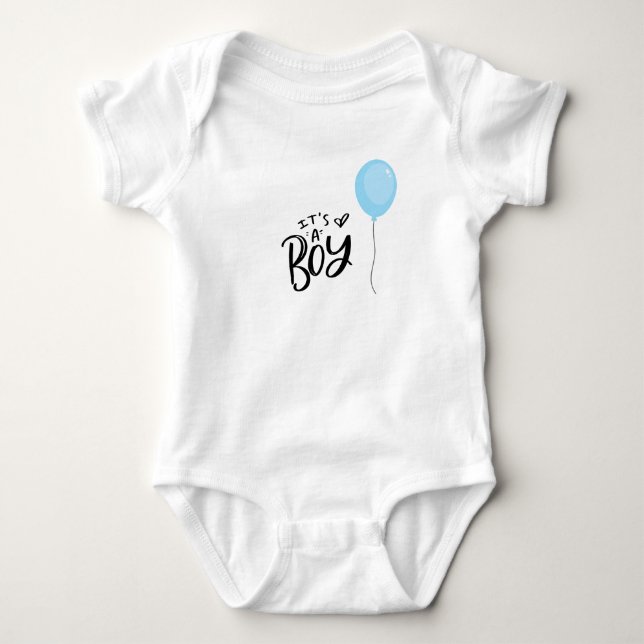 T-shirts É um menino com balão azul (Frente)