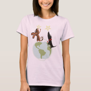 T-shirts É um mundo dos cães