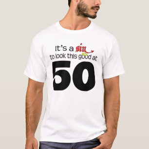 T-shirts É um pecado para olhar isto bom em 50