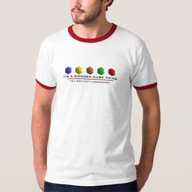T-shirts É uma coisa de madeira do cubo (Frente)