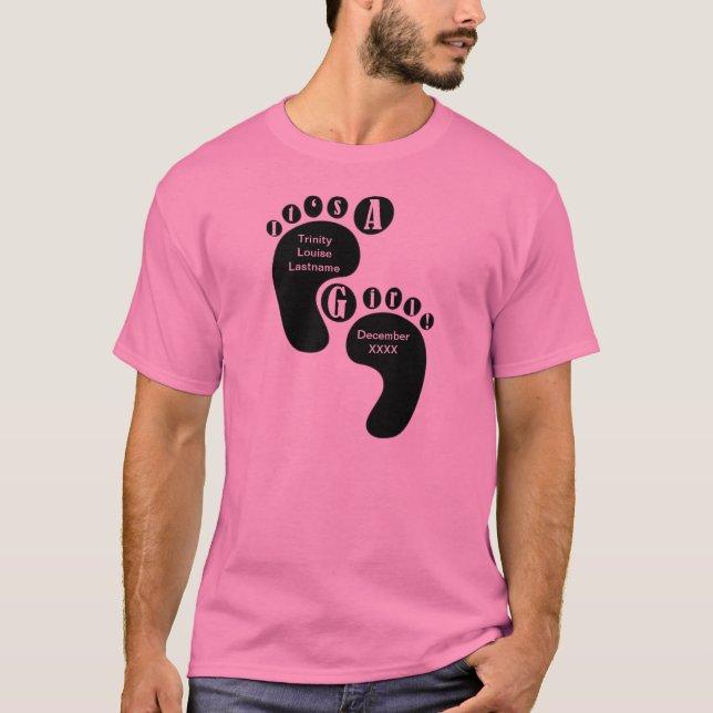 T-shirts É uma menina (Frente)
