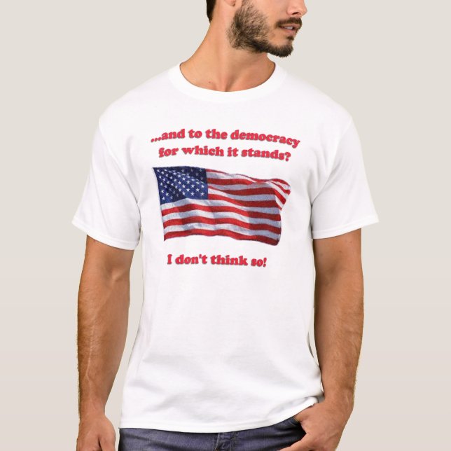 T-shirts É uma república, não uma democracia (Frente)