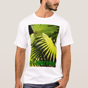 T-shirts É uma selva dentro aqui! Feche acima das frondas