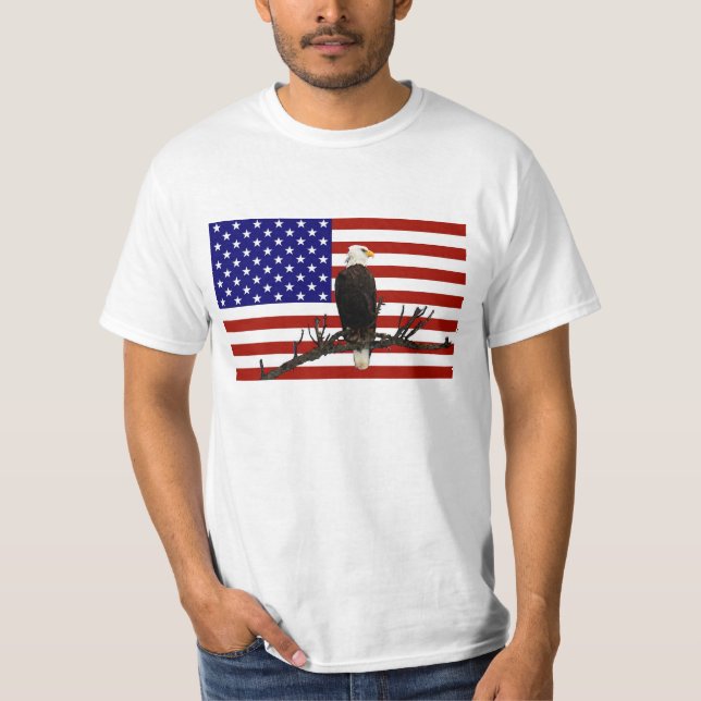 T-shirts Eagle Bald Vigilância (Frente)