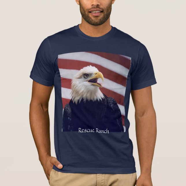 T-shirts Eagle & bandeira (Frente)