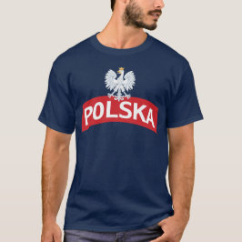 T-shirts Eagle branco no arco de Polska