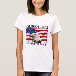 T-shirts EAGLE patriótico & BANDEIRA