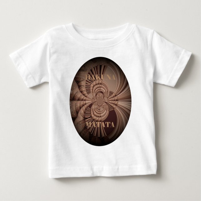 T-shirts Earthy Hakuna Matata Art Impressão (Frente)