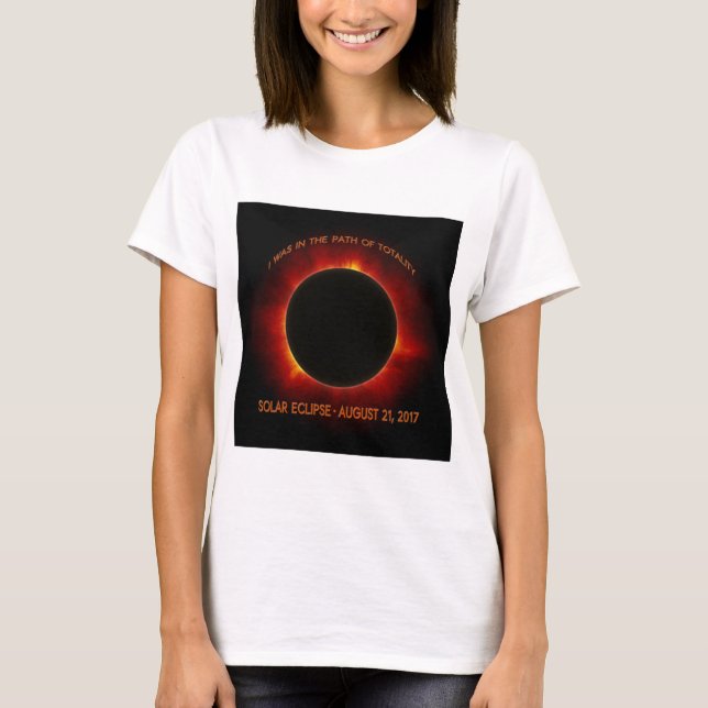 T-shirts Eclipse Solar (Frente)
