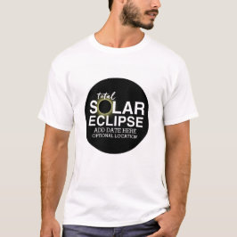 T-shirts Eclipse Solar Total - 2024 ou data personalizada