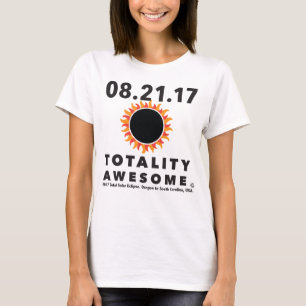 T-shirts Eclipse solar total da "camiseta impressionante