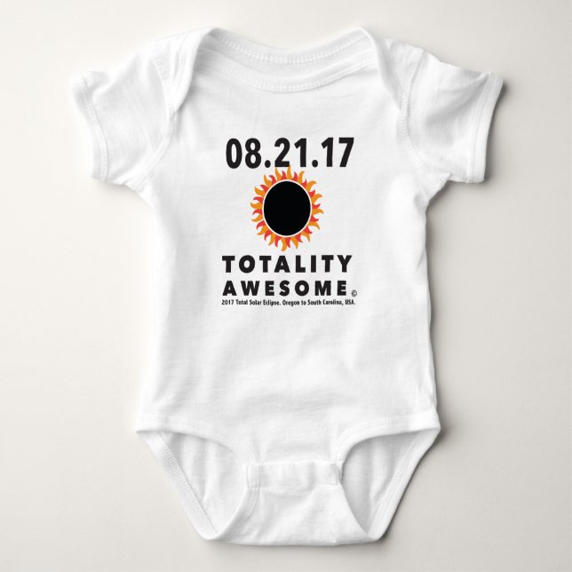 T-shirts Eclipse solar total da "camiseta impressionante (Frente)