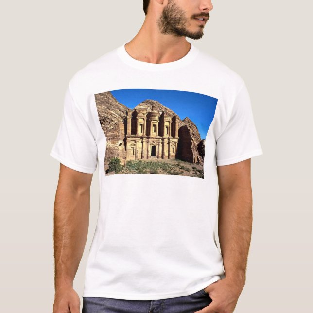 T-shirts "Ed-Deu", templo, PETRA, Jordão (Frente)