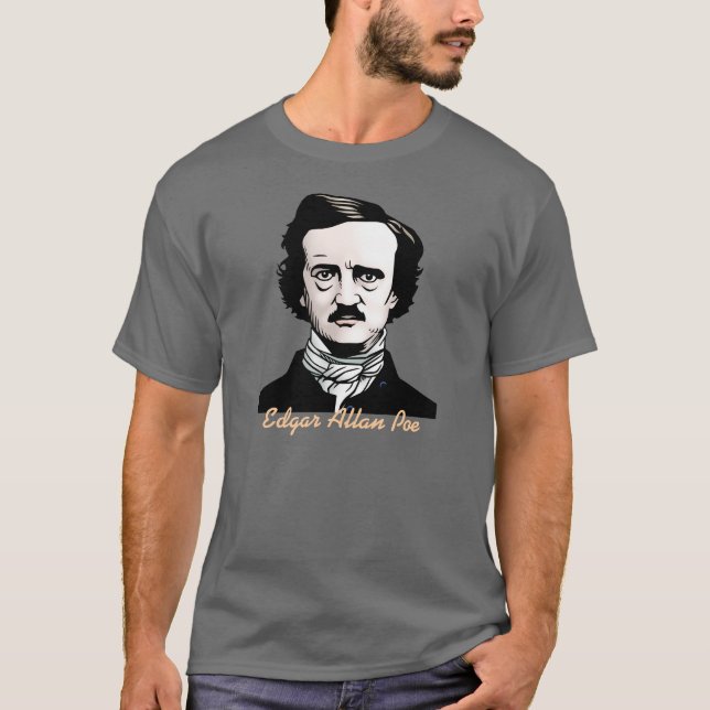 T-shirts Edgar Allan Poe (Frente)