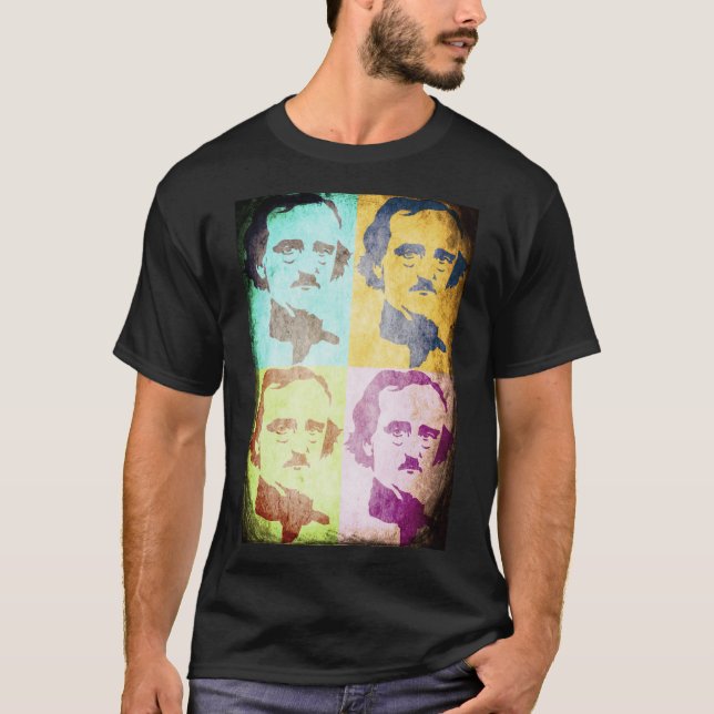 T-shirts Edgar Allan Poe (Frente)