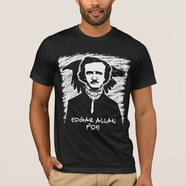 T-shirts Edgar Allan Poe (Frente)