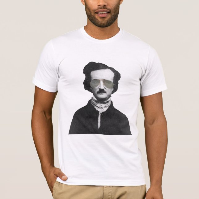 T-shirts Edgar Allan Poe nos óculos de sol (Frente)