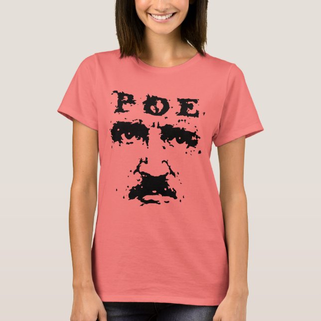 T-shirts Edgar Allen Poe (Frente)