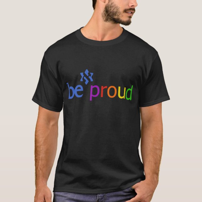 T-shirts Edição 2 de BE_proud_rainbow tomada partido (Frente)