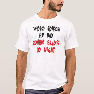 T-shirts Editor de vídeo Zombie Slayer