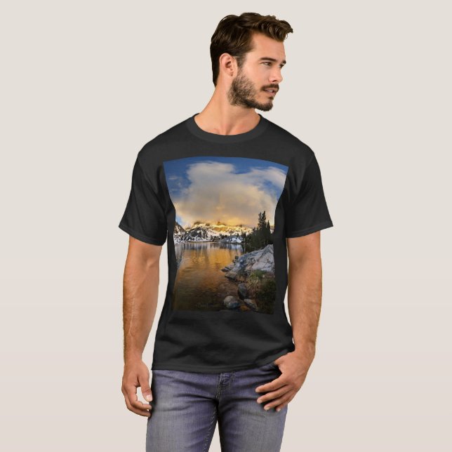 T-shirts Ediza Lake Sunset - Serra Nevada (Frente Completa)