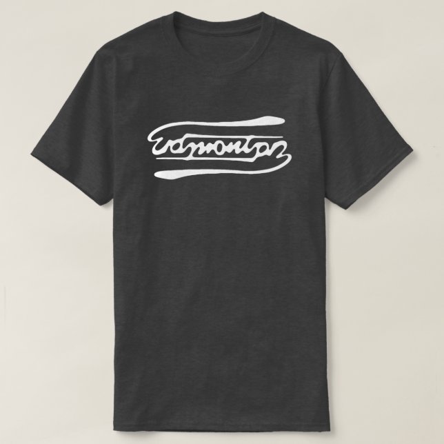 T-shirts Edmonton Ambigram (Frente do Design)
