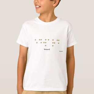 T-shirts Edward em Braille