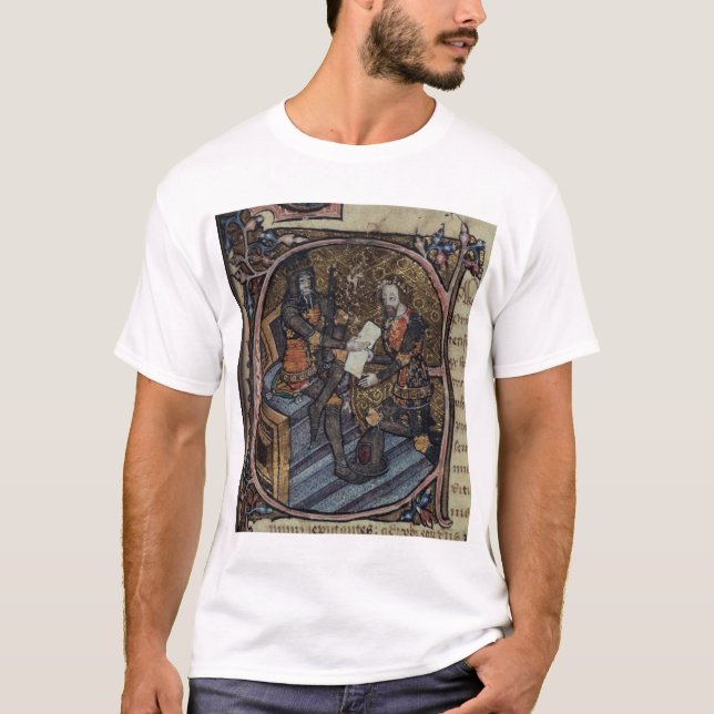 T-shirts Edward III e o príncipe preto (Frente)