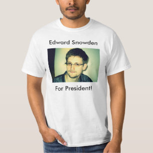 T-shirts Edward Snowden para o presidente!